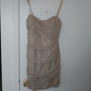 Max and Cleo size 10 gold cocktail dress